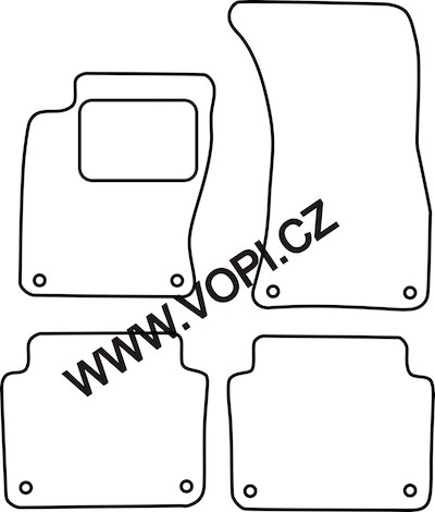 Autokoberce Audi A8 11/2002 - 02/2010 Royalfit (212)